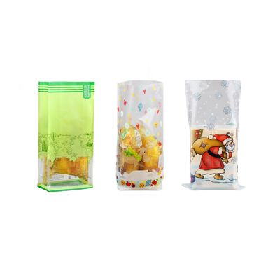 Valentine's Day Candy Bag Party Favorit Clear Cellophane Treat Bags Dengan Seal Perekat