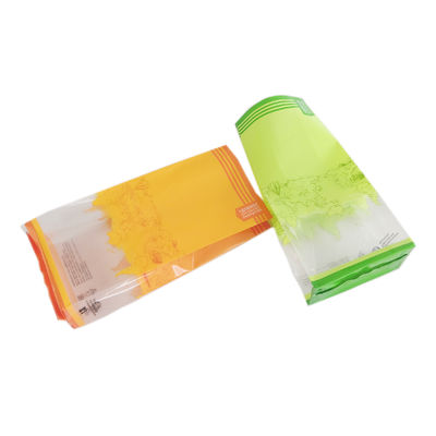 Cellophane Flat Bottom Bag Packaging Heat Seal Stand Up Bags Untuk Ceker Cokelat