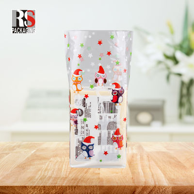 Custom Clear Flat Bottom Cellophane Bags Flat Bottom Stand Up Bag Untuk Manis Permen