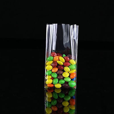 Terdengar Flat Bottom Side Gusset Bag Cellophane Bag Untuk Candy Cookie Bakery Packaging