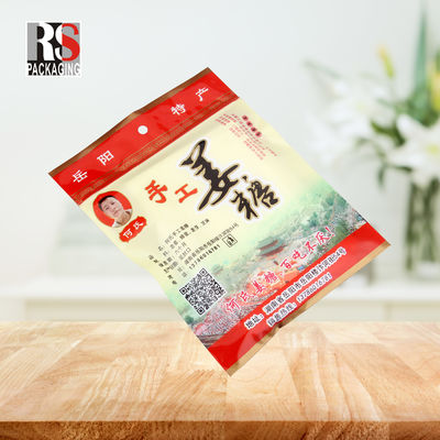 Pencetakan Gravure Mylar Laminated Poly Bag 3 Lapisan yang Dapat Disegel Kembali Untuk Kemasan Teh