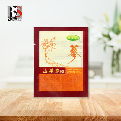 Pencetakan Gravure Mylar Laminated Poly Bag 3 Lapisan yang Dapat Disegel Kembali Untuk Kemasan Teh