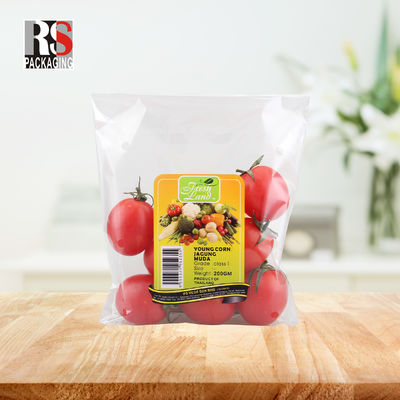 Kantong Salat Micro Perforated yang dapat didaur ulang dan dapat digunakan kembali untuk kemasan buah dan sayuran