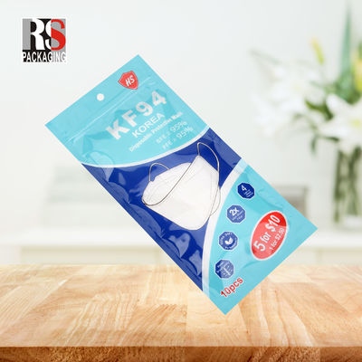 RS31-1 3 Lapisan Laminated Poly Bag Plastik Zip Lock Packaging Bag Untuk Topeng Wajah