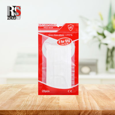 RS31-1 3 Lapisan Laminated Poly Bag Plastik Zip Lock Packaging Bag Untuk Topeng Wajah