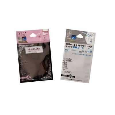 Wire Line Packaging Clear Stand Up Zipper Bag Moisture Proof Untuk Pengemasan Kabel USB