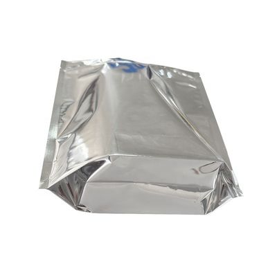 Plastik Perak Aluminium Foil Stand Up Zipper Kantong Kantong Kemasan Ukuran Disesuaikan