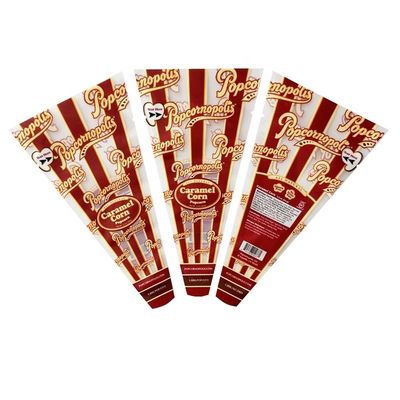 Heat Seal Plastik Laminated Poly Bag Triangle Bentuk Custom Printing Untuk Permen