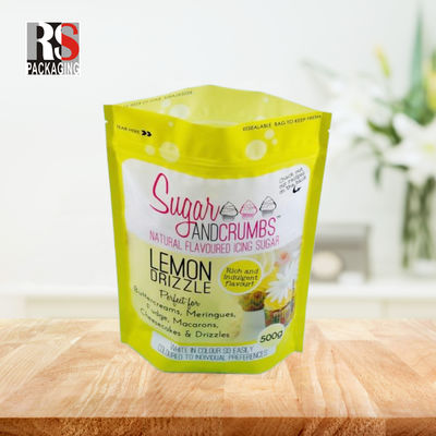 Plastik Custom Printed ZipLock Stand Up Bag Bags Untuk Kue Powder Matcha Tea Powder