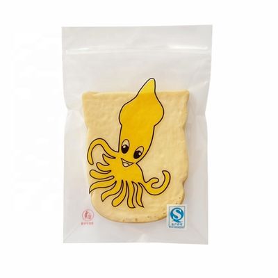 Ukuran yang disesuaikan Kembali Sisi Penutup Plastik Paket Makanan Biskuit Roti Paket Sereal