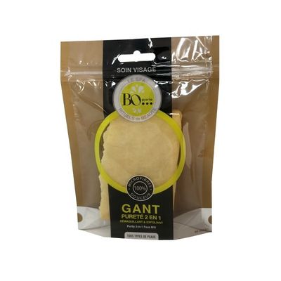 Pencetakan Gravure Custom Branded Packaging Face Mitt Packing Ziplock Seal Kantong Kosmetik