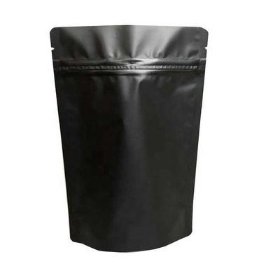 Berwarna-warni foil logam berdiri tas ritsleting Glossy Matte Zipper Kantong kemasan tas