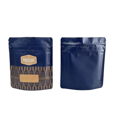 Kemasan Makanan Zip Lock Laminated Poly Bag Frosted Plastic Resalable Stand Up Bag