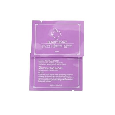 Cetakan Logo Datar 3 Sisi Segel Kantong Untuk Parfum Lotion Cream Powder Sachet