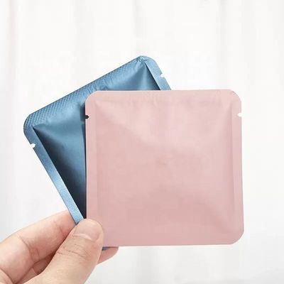 Cetakan Logo Datar 3 Sisi Segel Kantong Untuk Parfum Lotion Cream Powder Sachet