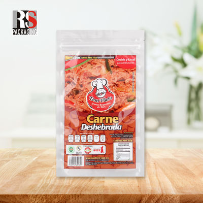 Heavy Duty Clear Poly Nylon Vacuum Seal Bag Bags Dengan Tear Notch Untuk Kemasan Makanan