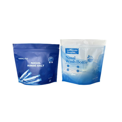 Segel Zip yang dapat dilipat kembali Tas Mylar dengan Pencetakan Logo Segel Panas Jendela Frosted