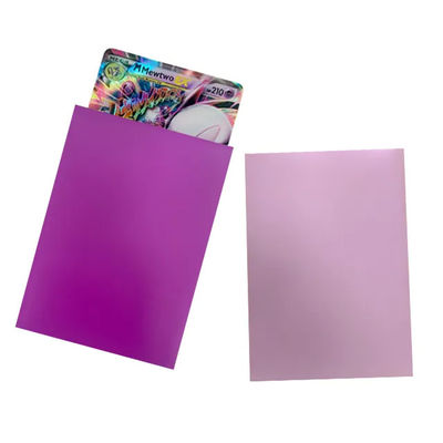Selongsong Kartu Matte Cetak Kustom Plastik Perdagangan Permainan Olahraga Kemasan Tempat Kartu Hologram Yugioh