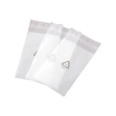 Custom Transparan Jelas Cpe Packing Self Adhesive Plastic Bag Untuk Pengemasan