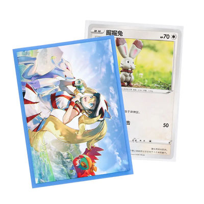Custom Printed Pattern Clear Art Card Sleeves Fashion Style Made From PP Material Untuk MTG Standard Size Game Card