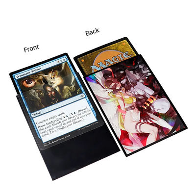 Custom Holographic Art Anime Game MTG Ukuran Pemegang Kartu Trading