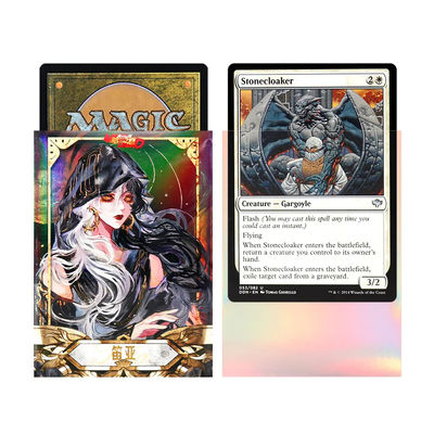 Custom Holographic Art Tcg Card Sleeves Protective Sleeves Untuk Trading Card Game