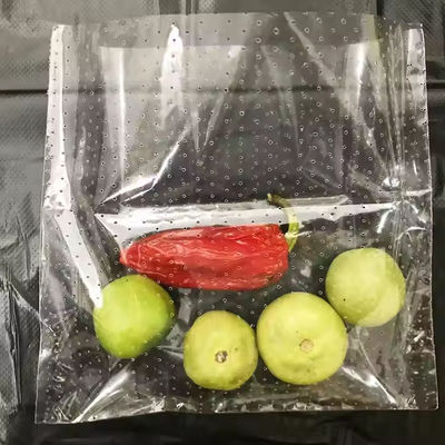Kantong Plastik Poly Hdpe Bening Mikro Berlubang untuk Sayuran Buah