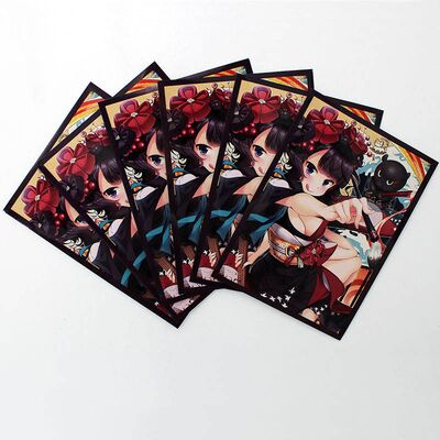 Private Anime Art Printed Card Sleeves Untuk Yugioh Dan MTG Kartu, Game Card Sleeves