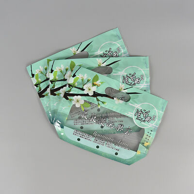 Kantong Sayuran Plastik Transparan Bening yang Dapat Ditutup Kembali dengan Cetakan Kustom, Kantong Ziplock Food Grade untuk Pengemasan Buah Segar