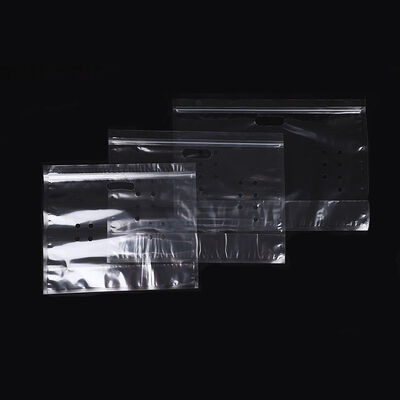 Desain Custom Food Grade Plastik anti kabut kantong transparan Sayuran segar Buah penyimpanan bungkus tas dengan pegangan ritsleting