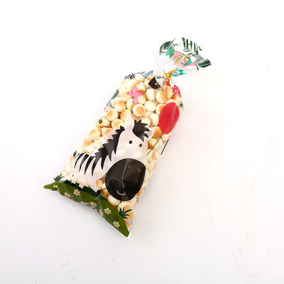 Custom Printed Gift Wrap Cello Cellophane Party Treat Bags Favor Clear Candy Cookie Plastik Poly Goodie Storage Bags