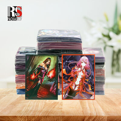 China Produsen Anime Game Holographic Card Sleeve Custom Exquisite Printing Matte Sleeve
