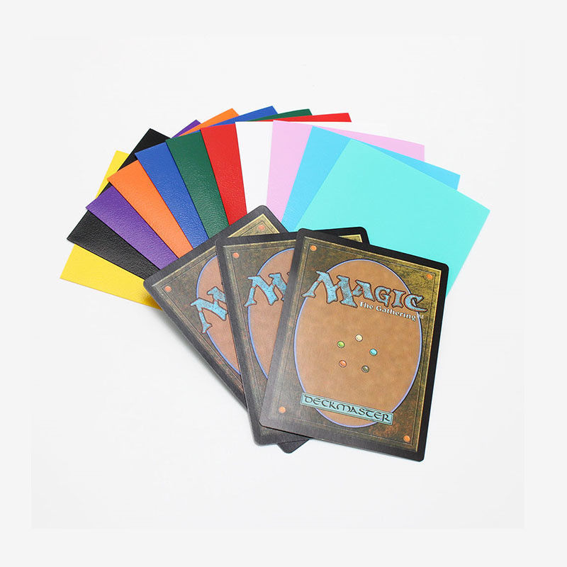 50 / 60 / 100 Pcs Black Card Sleeves Toploaders Untuk Trading Card Sealing Handle Top Open