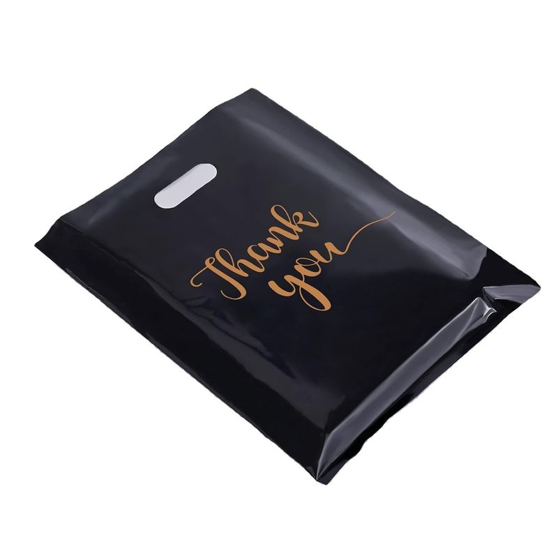 Custom Logo Printing Handle Shopping Bag Kantong Hadiah Plastik yang Dapat Digunakan Lagi Untuk Toko Ritel