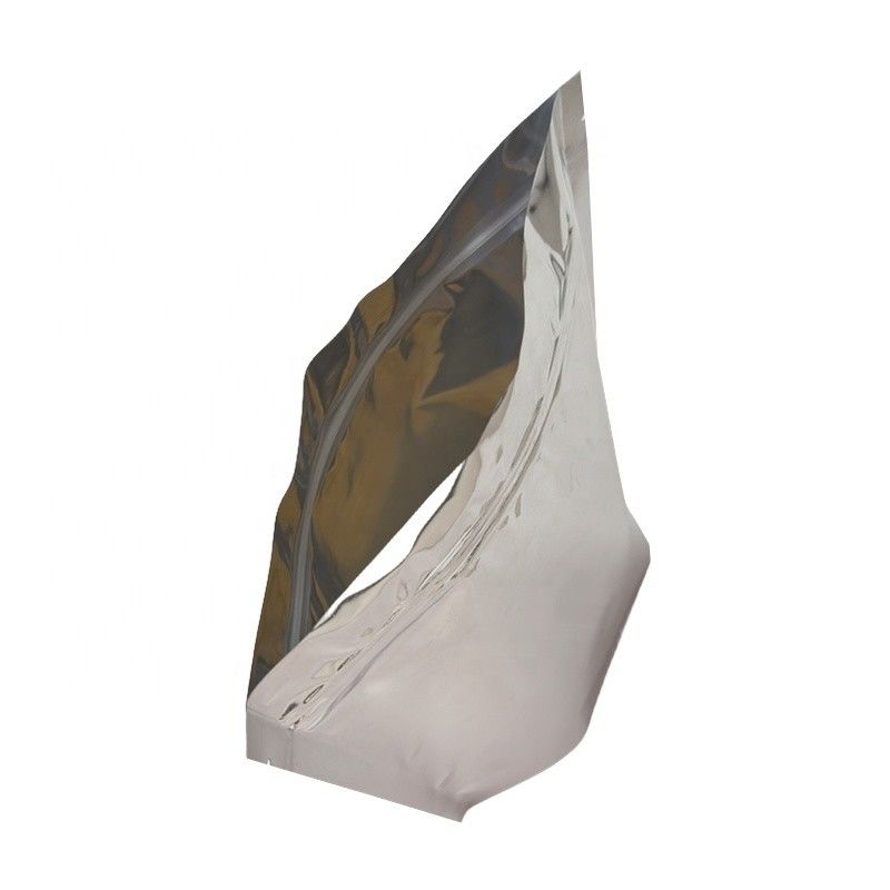 Panas Disegel Perak Aluminium Foil Zip Lock Bag Kantong Untuk Food Grade Penyimpanan