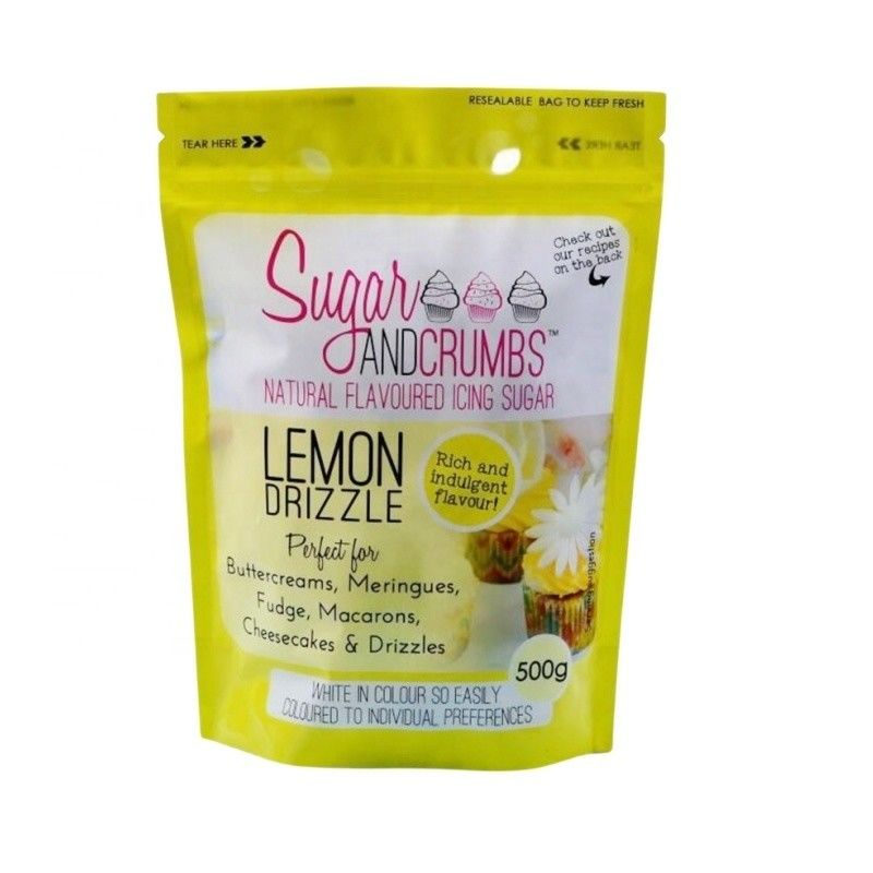 Plastik Custom Printed ZipLock Stand Up Bag Bags Untuk Kue Powder Matcha Tea Powder