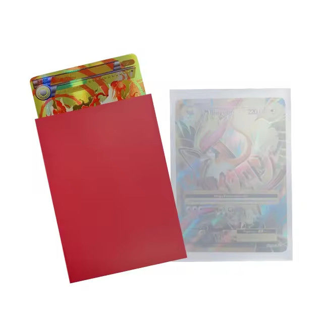 OEM Stylish Card Sleeves 1000Pcs Matte Card Sleeves Game Photocard Trading Packaging Stand Up Poch Printer