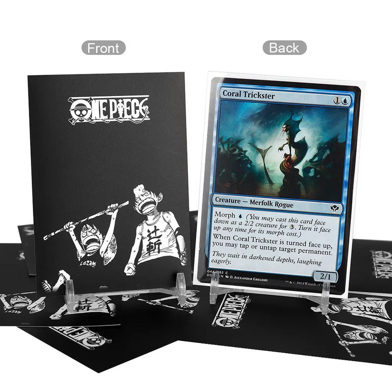 Custom Matte Back Art Card Sleeves Fashion PP Untuk MTG Standard Size Game Card