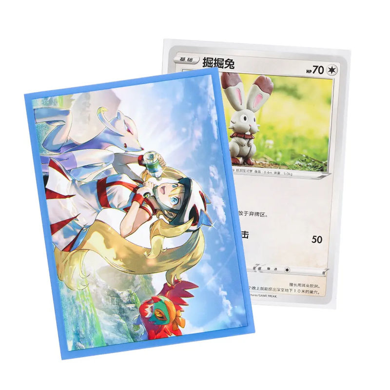 Custom Printed Pattern Clear Art Card Sleeves Fashion Style Made From PP Material Untuk MTG Standard Size Game Card