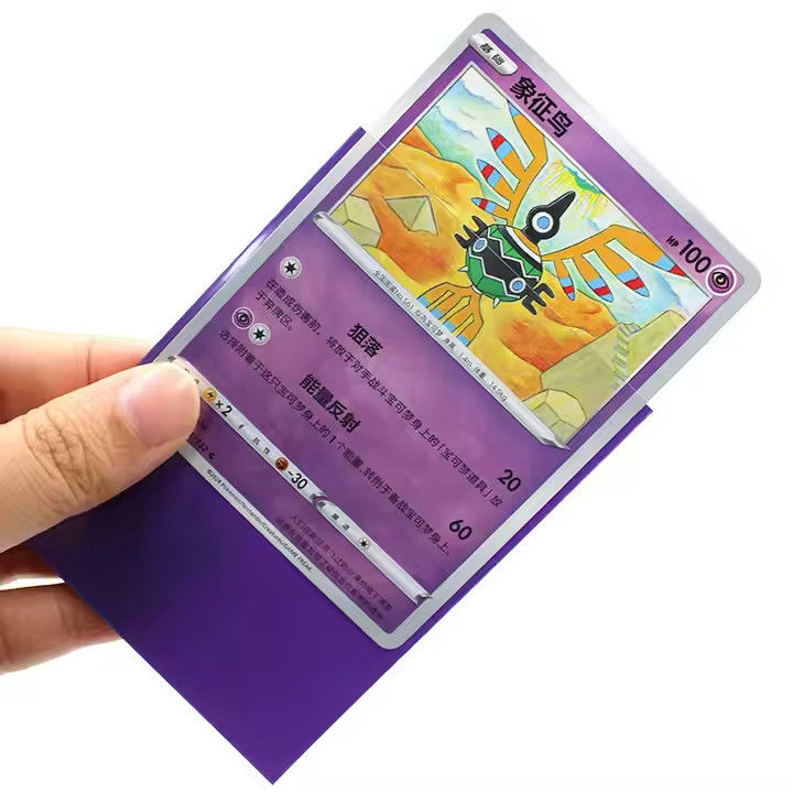 Cahaya Biru Hitam-Lined Premium Kekuatan Luar Biasa Anti-Glare MTG Matte Trading Card Sleeves