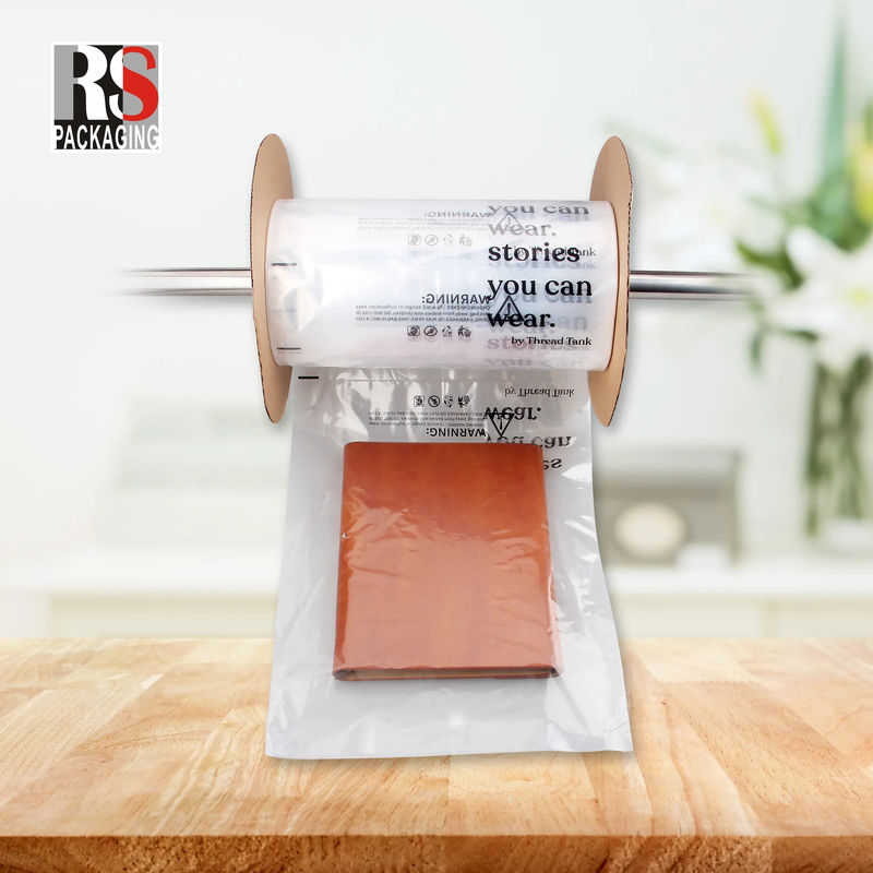 Custom Standard Plastic Poly Auto Bags Pre Opened On A Roll Bags Untuk Auto Packing Bagger