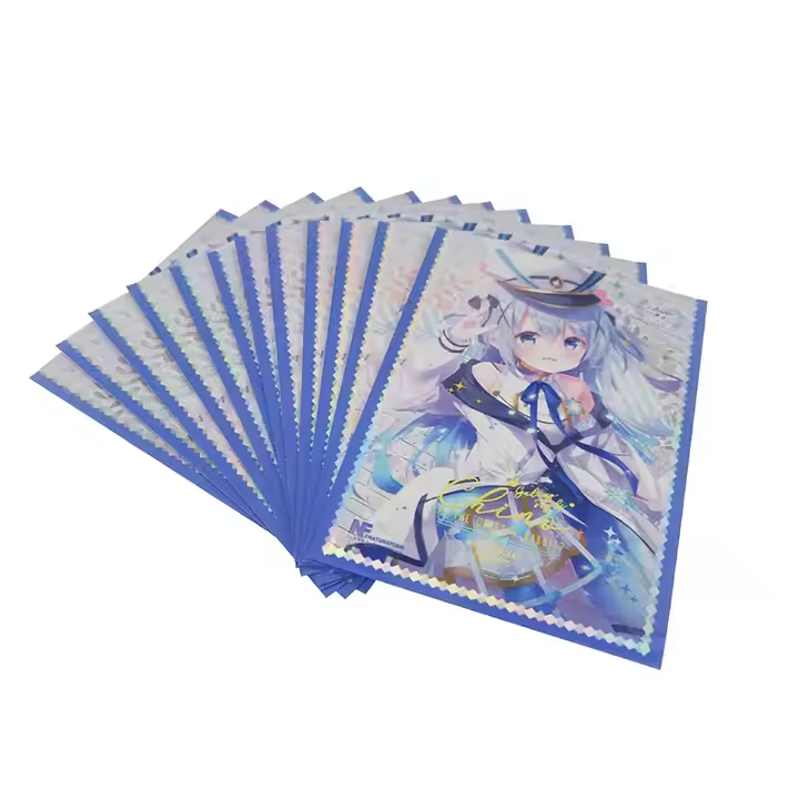 Custom High End Protector Laser Card Double Sleeve Untuk Kartu Olahraga Profesional