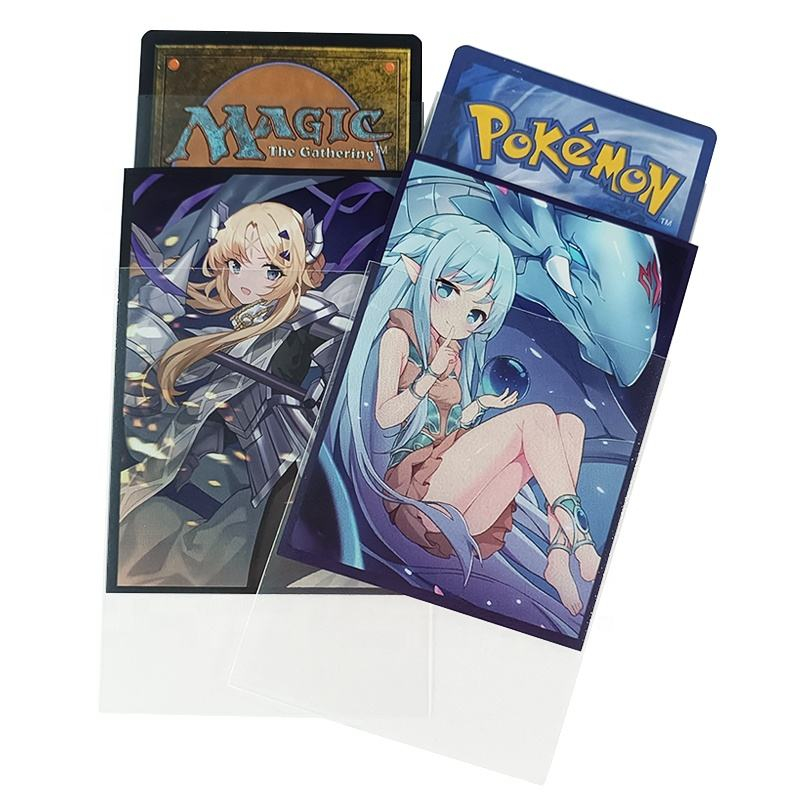 MTG Game Trading Deck Protector Plastic Card Sleeves 69x94mm Clear Matte Magic Card Outer Sleeves