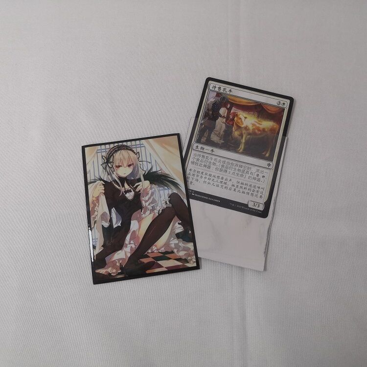 Khusus Khusus Kertas Anime Tercetak Pelindung Lengan Permainan Kartu Aksesoris Khusus Lengan Kartu Seni